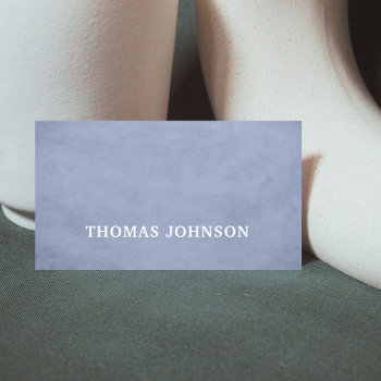 Simple Elegant Light Blue Consultant Business Card by pro_business_card at Zazzle