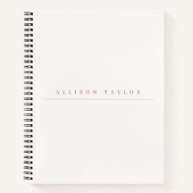 Simple Elegant LIght Pink Custom Name White