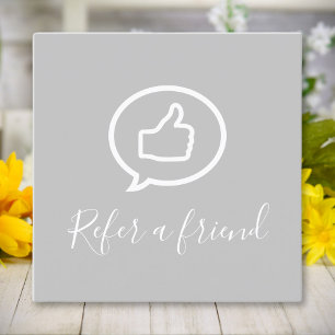 Simple Elegant Logo Referral Card