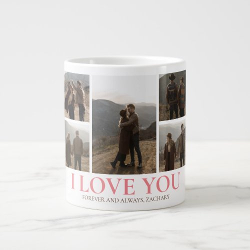Simple Elegant Love valentines day couple 5 photo Giant Coffee Mug