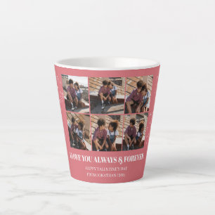 Simple Elegant Love valentine's day couple photo Latte Mug
