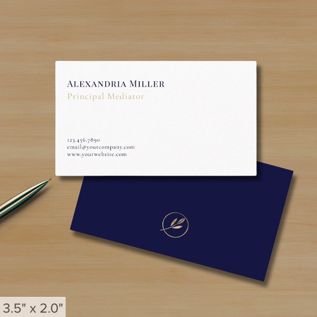 Simple Elegant Mediator Business Card (Creator Uploaded)