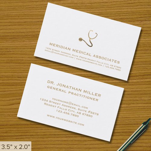 Simple Elegant Medical Business Cards