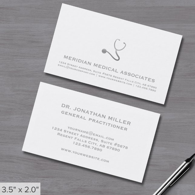 Simple Elegant Medical Business Cards (Creator Uploaded)