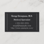 [ Thumbnail: Simple & Elegant Medical Specialist Business Card ]