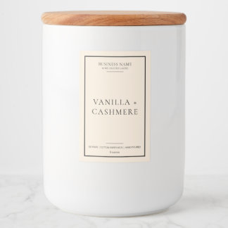 Simple Elegant Minimal Candle Label