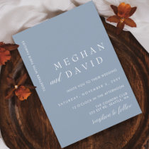 Simple Elegant Minimal Modern Magenta Wedding  Invitation