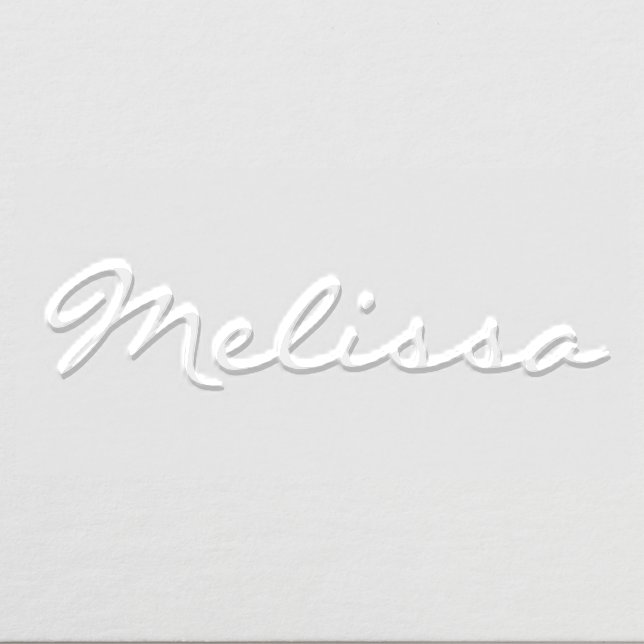 Simple Elegant Minimalist #14XL Script Name Only Embosser (Design)