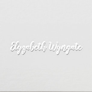 Simple Elegant Minimalist #15 Script Name Only Embosser