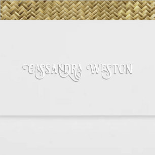 Simple Elegant Minimalist #16 Name Only Embosser