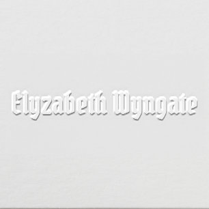 Simple Elegant Minimalist #17 Name Only Embosser