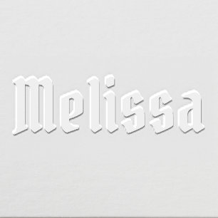 Simple Elegant Minimalist #17XL Name Only Embosser