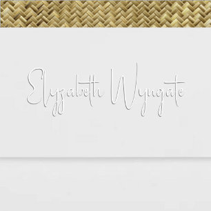 Simple Elegant Minimalist #26 Script Name Only Embosser