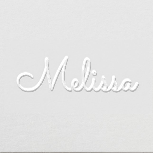 Simple Elegant Minimalist #27XL Script Name Only Embosser (Design)