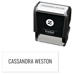 Simple Elegant Minimalist #2 Name Only Self-inking Stamp