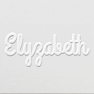 Simple Elegant Minimalist #37XL Script Name Only Embosser