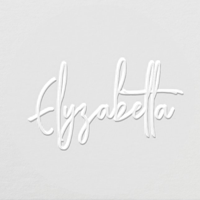 Simple Elegant Minimalist #41XXL Script Name Only Embosser (Design)