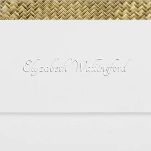 Simple Elegant Minimalist #46 Name Only Embosser