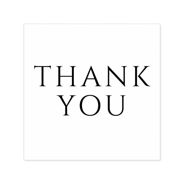 Simple Elegant Minimalist #4.1.25 THANK YOU only Self-inking Stamp (Design)