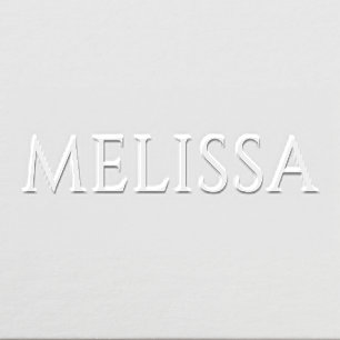 Simple Elegant Minimalist #4XL Name Only Embosser