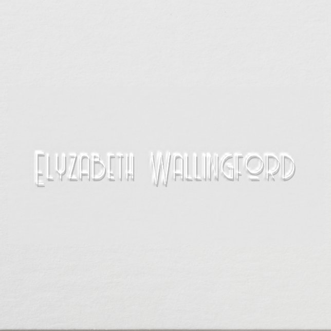 Simple Elegant Minimalist #58 Name Only Embosser (Design)