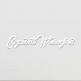 Simple Elegant Minimalist #59 Script Name Only Embosser