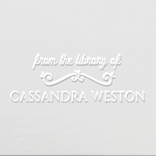 Simple Elegant Minimalist #5 Library Book Name SD Embosser (Design)