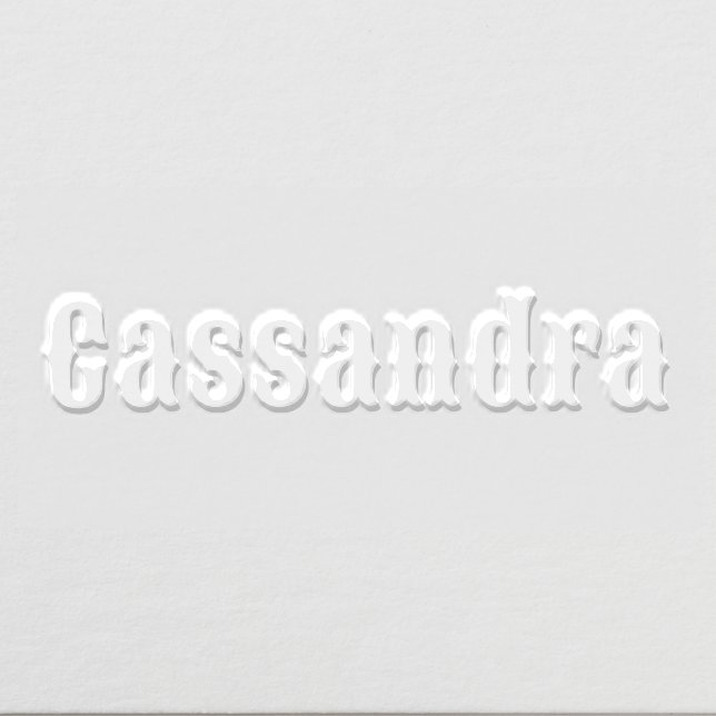 Simple Elegant Minimalist #75XL Name Only Embosser (Design)