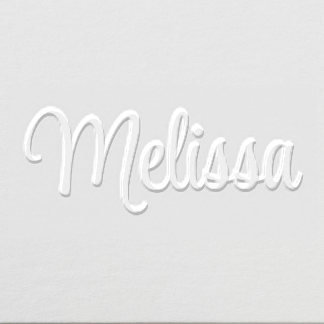 Simple Elegant Minimalist #78XL Script Name Only Embosser (Design)