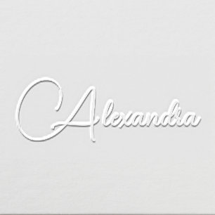 Simple Elegant Minimalist #80XL Script Name Only Embosser