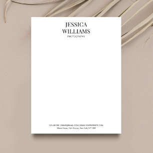 Simple Elegant Minimalist Business Name Corporate Letterhead