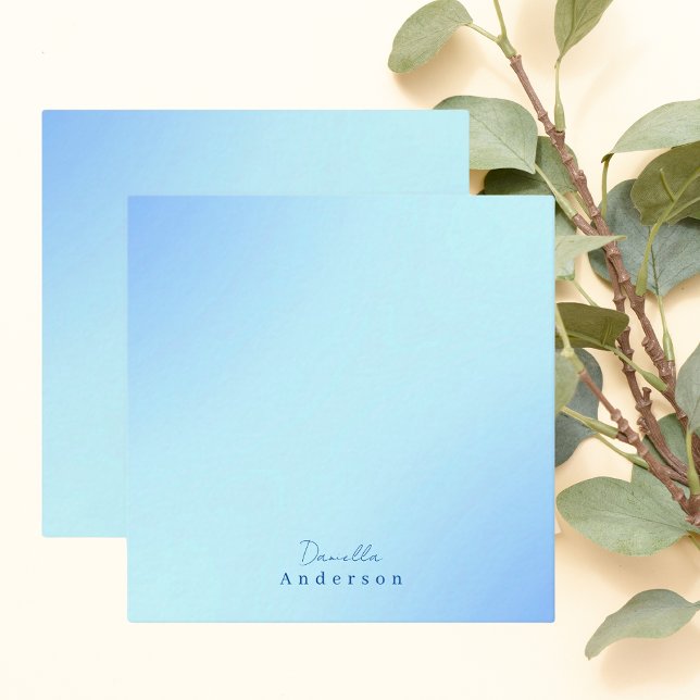 Simple Elegant Minimalist Chic Watercolor Note Card (Creator Uploaded)