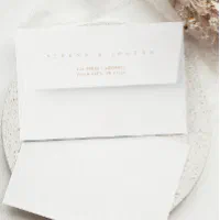 Solid Light Taupe Wedding 5x7 Envelope