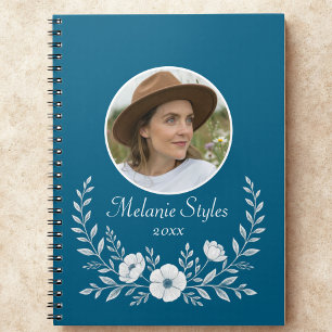 Simple Elegant Minimalist photo chic  Notebook
