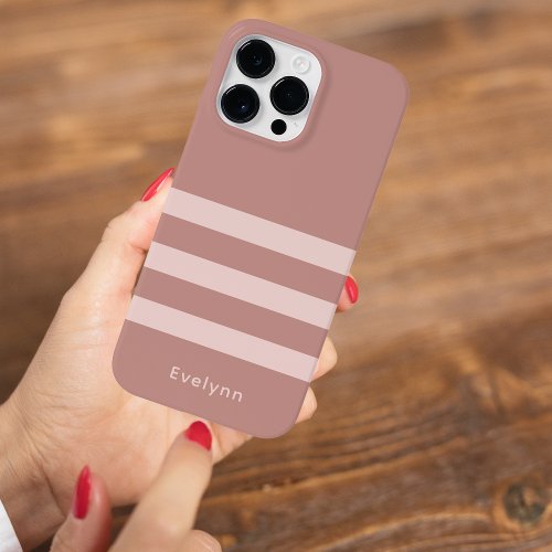 Simple Elegant Minimalist Pink and Dusty Rose  Case_Mate iPhone 14 Pro Max Case