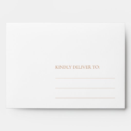 Simple Elegant Minimalist White Wedding Envelope Zazzle