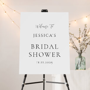Simple Elegant Modern Bridal Shower Foam Board
