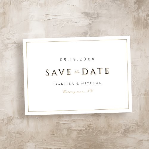 Simple Elegant Modern Classy Luxury Save The Date