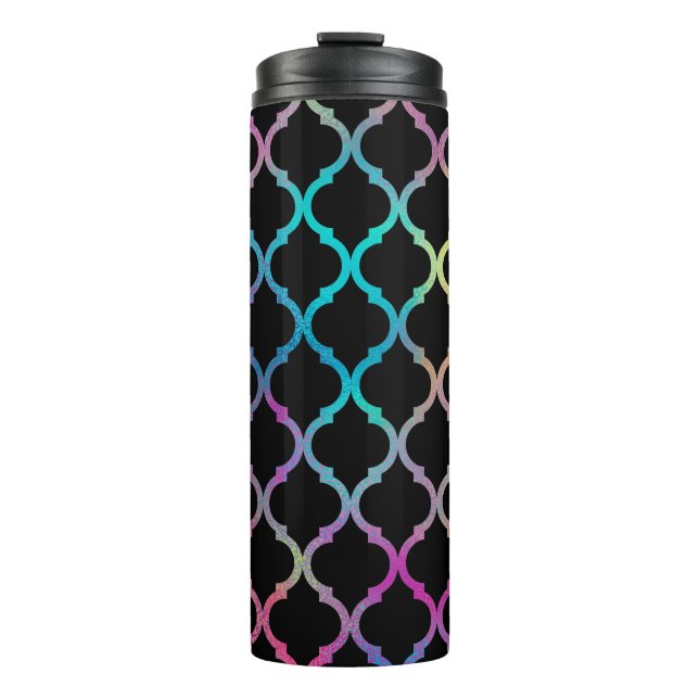 Simple Elegant Modern Colorful Moroccan Pattern | Thermal Tumbler (Front)