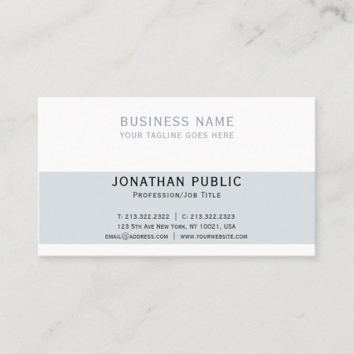 Simple Elegant Modern Corporate Professional Business Card