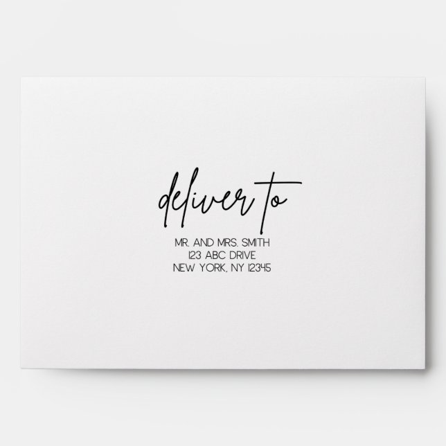 Simple Elegant Modern Envelopes (Front)