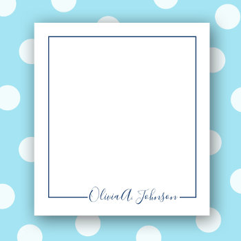 Simple Elegant Modern Hand Lettered Script Notepad by Thank_You_Always at Zazzle