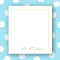 Simple Elegant Modern Hand Lettered Script Notepad