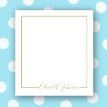 Simple Elegant Modern Hand Lettered Script Notepad at Zazzle