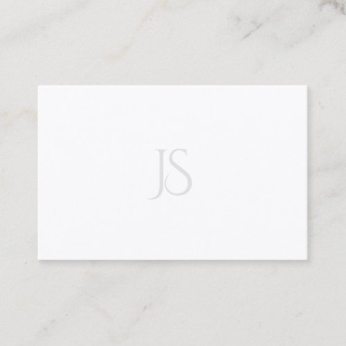 Simple Elegant Modern Minimalist Monogram Template Business Card