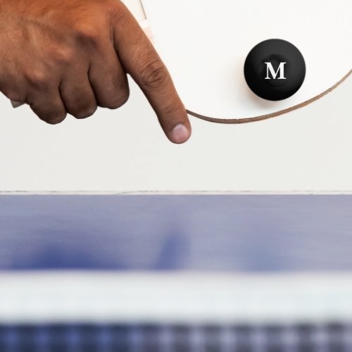 Simple Elegant Modern Monogram Masculine Ping Pong Ball