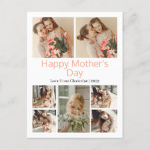 Simple Elegant Modern Mothers Day Photo Collage