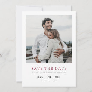Simple Elegant Modern Multi Photo Wedding Save The Date