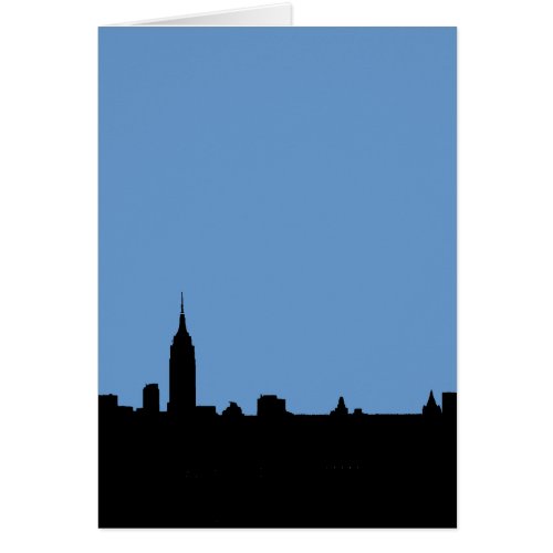 Simple Elegant Modern New York Silhouette Card
