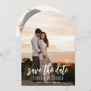 Simple Elegant Modern Photo Wedding Save The Date